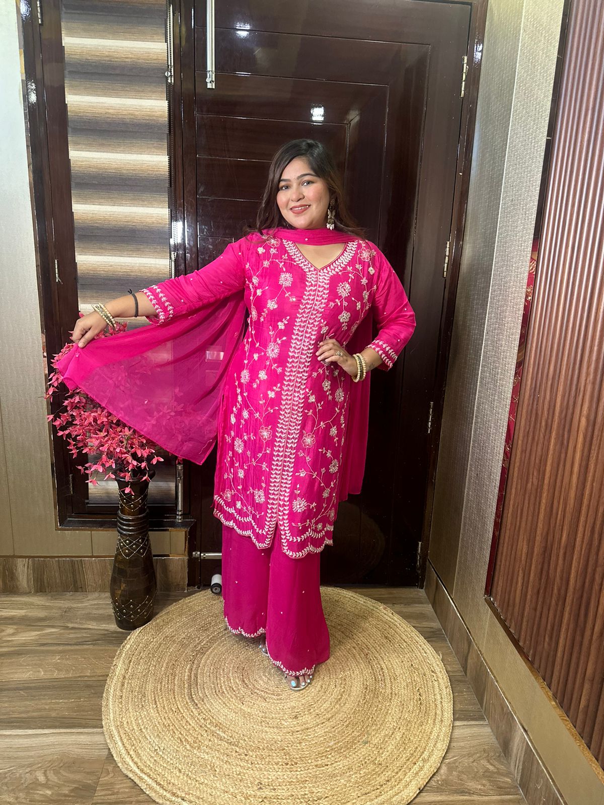 Pink Sharara Suit