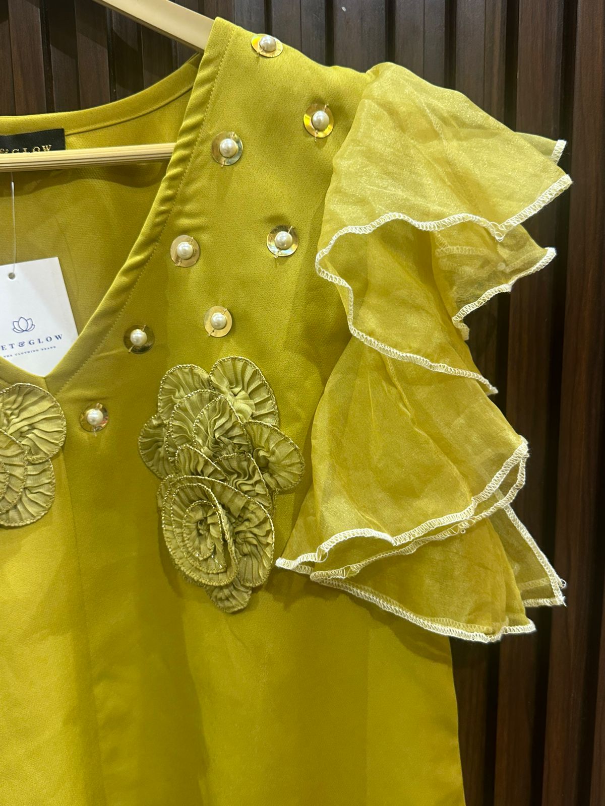 Lime Designer Coordset with belt