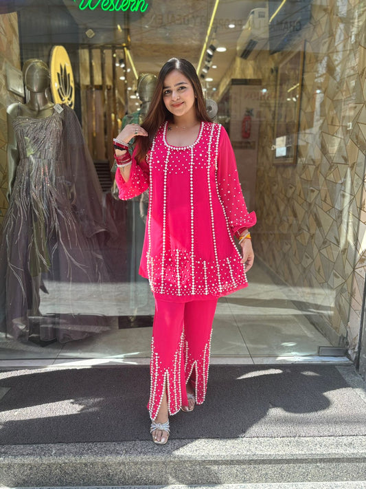 Hot Pink Soniyo Pearl Coordset