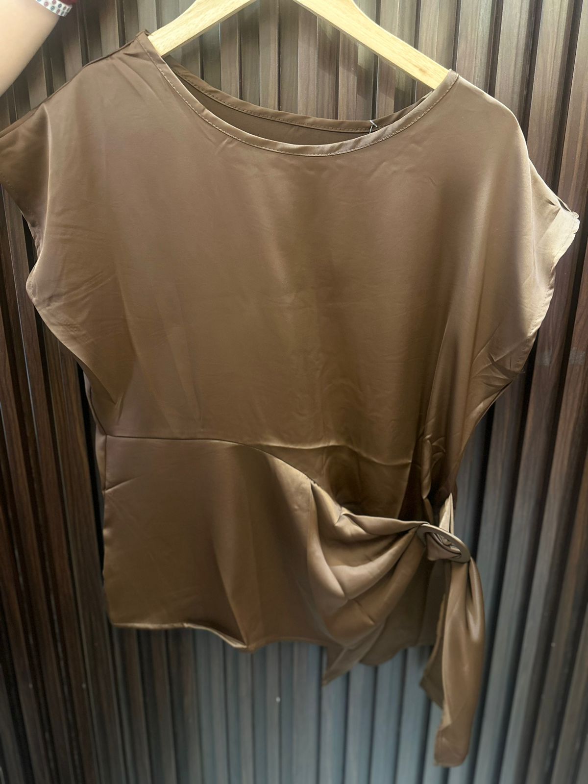 Satin Drape Top