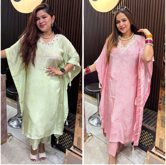 Soniyo Pearl Two Piece Kaftaan set
