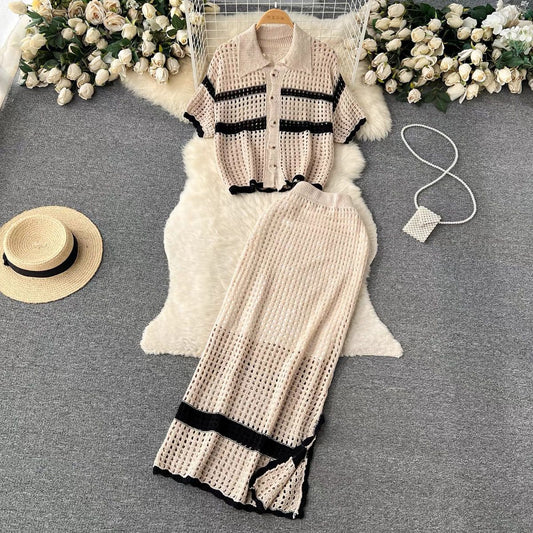 Korean Spring -2 piece Vacation Dress