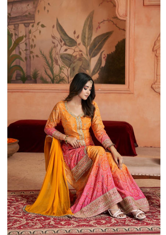 Gajari Sharara Suit
