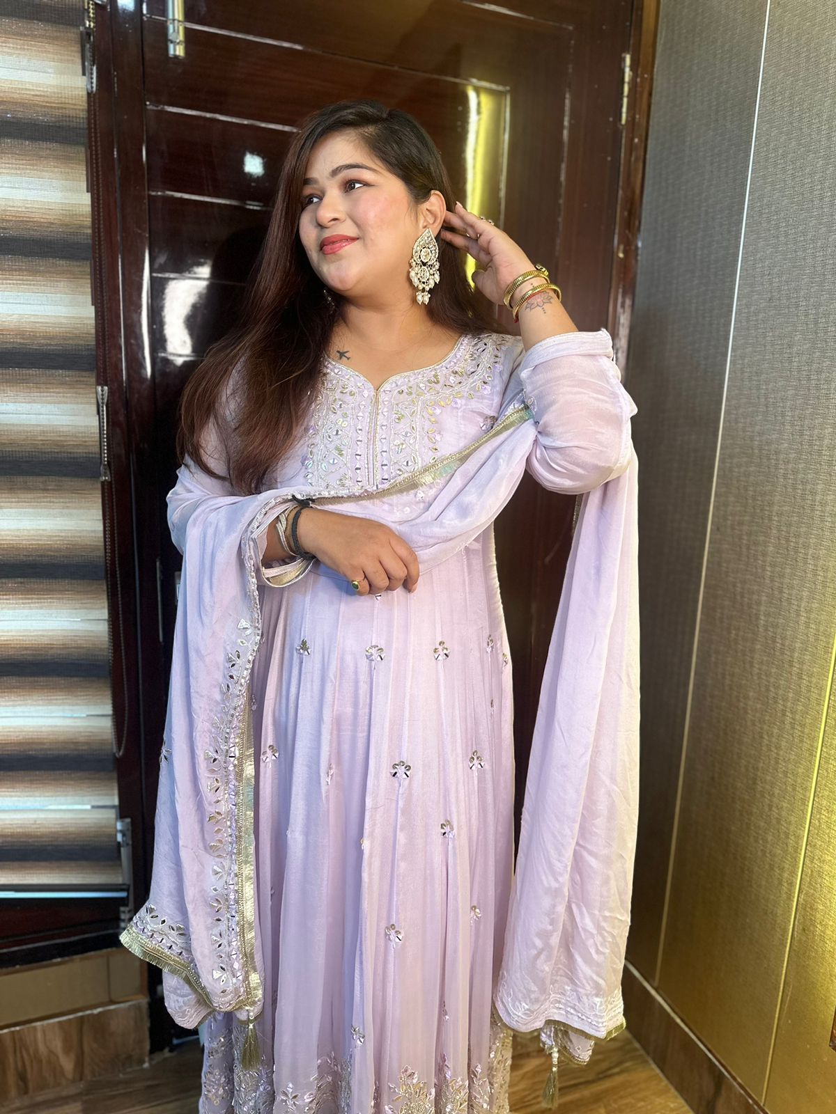 Lilac Luxe Anarkali Suit