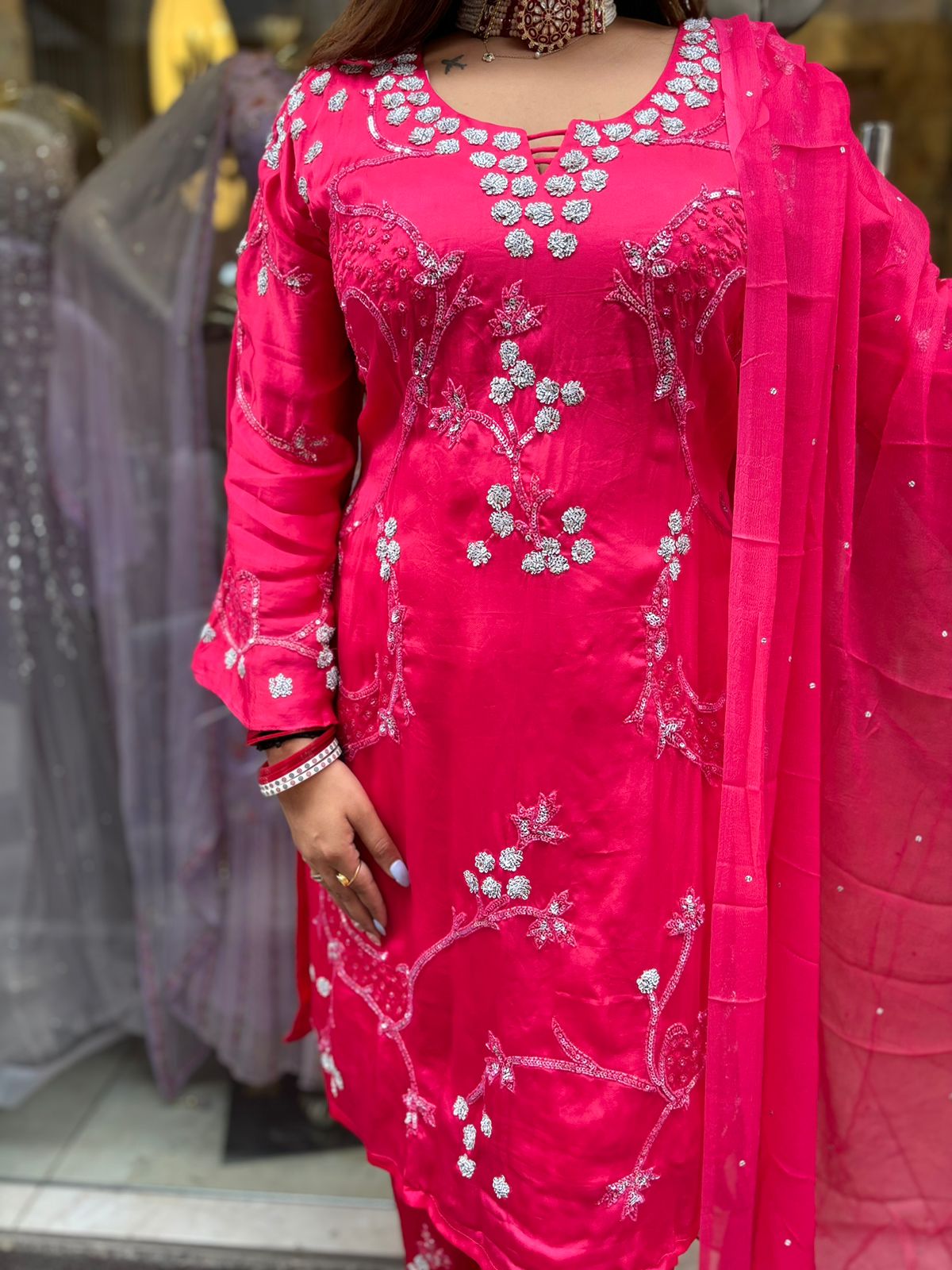 Pink Hulara Suit