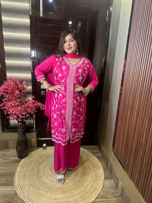 Pink Sharara Suit