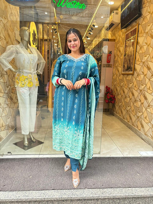 AQUA Designer Crepe Suit