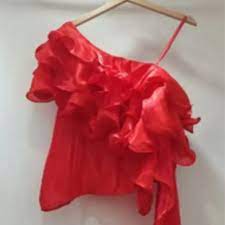 Frill Red Top