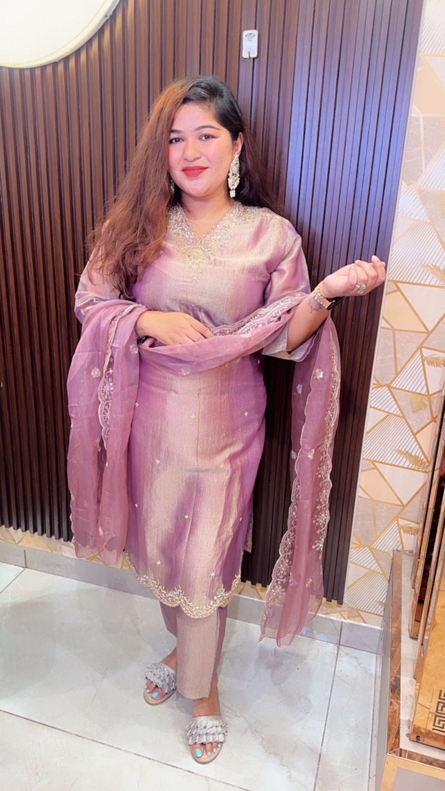 Designer Paki Purple Suit