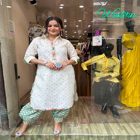 Kurta with afgani pants
