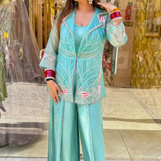 Chetna Mint Jacket style outfit