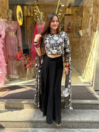 Black Mella Skirt Set