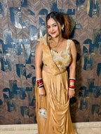 Golden Star Drape saree