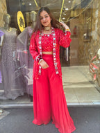 Navratri mirror work coordset