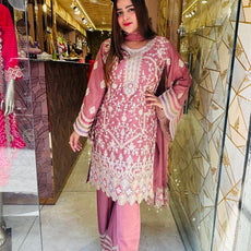 Rose Gold Pakistani Suit