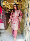 Rose Gold Pakistani Suit