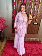 Pink Sharara Set