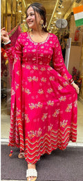 Floral Anarkali Suit
