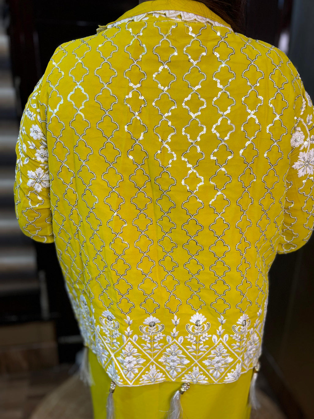 Hassi Drape Yellow Jacket Style
