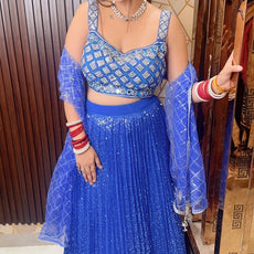 Ink Blue Lehanga Choli