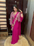 Heera Drape Pink Set