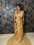 Golden Star Drape saree