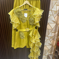 Lime Designer Coordset with belt