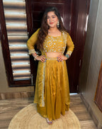 " HALDI GLAM "- 3 PIECE SHAM SKIRT SET
