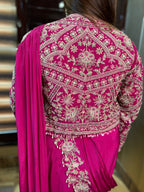 Heera Drape Pink Set