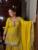 Luxe Satranga Sharara Suit