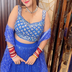 Ink Blue Lehanga Choli