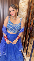 Ink Blue Lehanga Choli