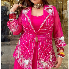 Chetna Pink Jacket Style Outfit