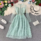Frill Net Dress for Girls
