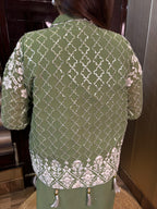 Hassi Drape  Green Jacket Style.