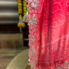 Kaftan Dhoti Misha Set with Tassels