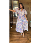"DEER" LONG DRESS WITH INNER