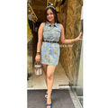 "DENIM DRESS WITH BELT"