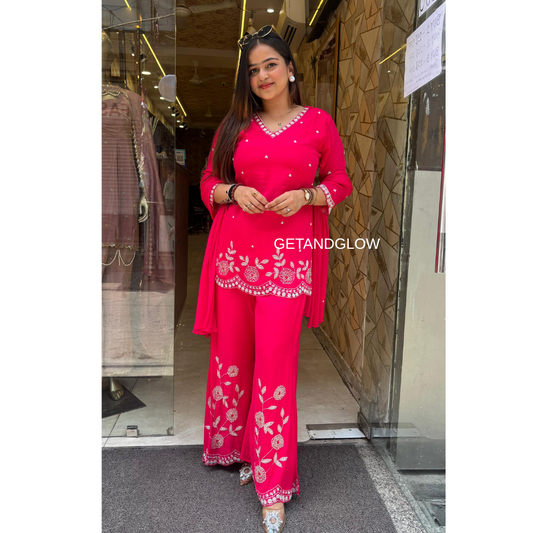 "PRERNA" PINK DESIGNER SUIT