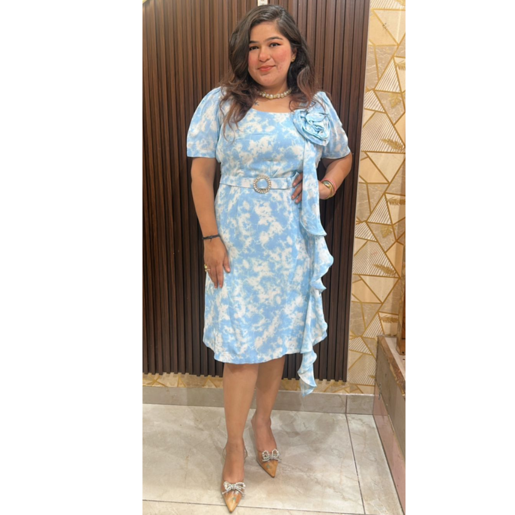 "SAMAIRA" CUSTOM MADE DRESS WITH BELT