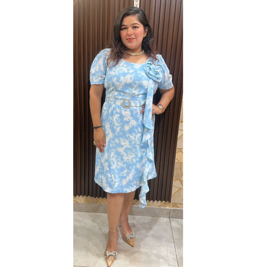 "SAMAIRA" CUSTOM MADE DRESS WITH BELT