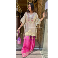 "SHIVI" SHORT KAFTAN WITH SHARARA