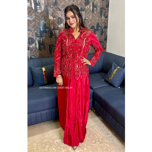 "AZA" 3 PIECE DESIGNER INDO-WESTERN