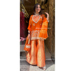 "NOOR" 4 PIECE DESIGNER SUIT WITH POTLI