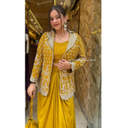 "KAREENA" - 4 PIECE MUSTARD DESIGNER CLOTHES