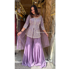 "SHREYA" SHARARA SUIT - LILAC