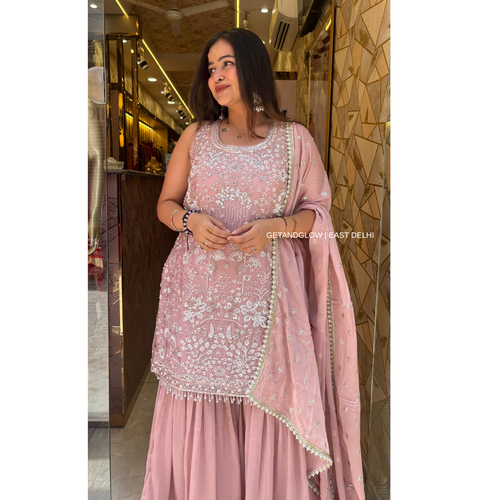 "AARNA" PINK DESIGNER SUIT