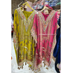 "AAVYA" KAFTAN SET WITH DHOTI & POTLI