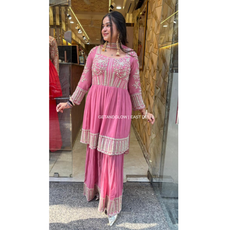 "AKSHARA" CORSET SHARARA SET