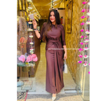 "SHIVI" LONG DRAPE DRESS